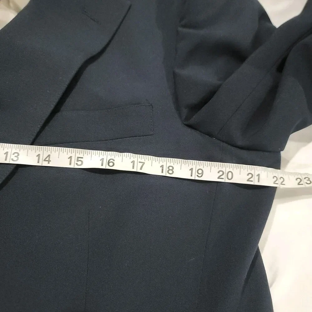 Vintage Polo University Ralph Lauren Mens Blazer Size 44‎ R Blue Gold Union Made